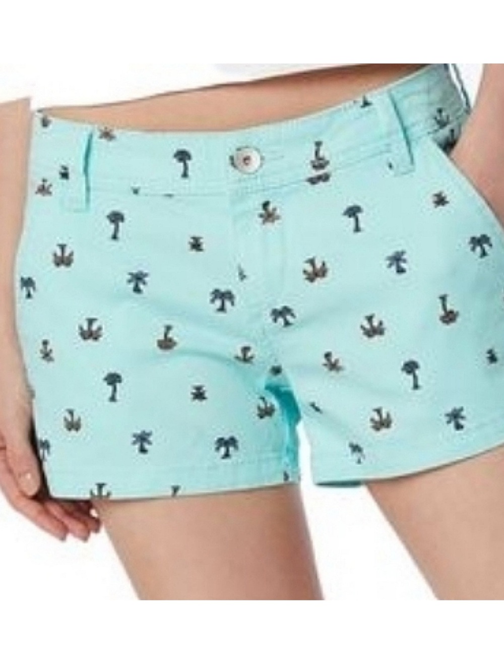 UNIONBAY Light Blue Palm & Anchor Print Kids Shorts